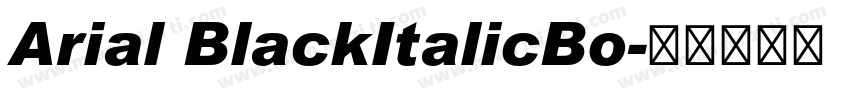Arial BlackItalicBo字体转换